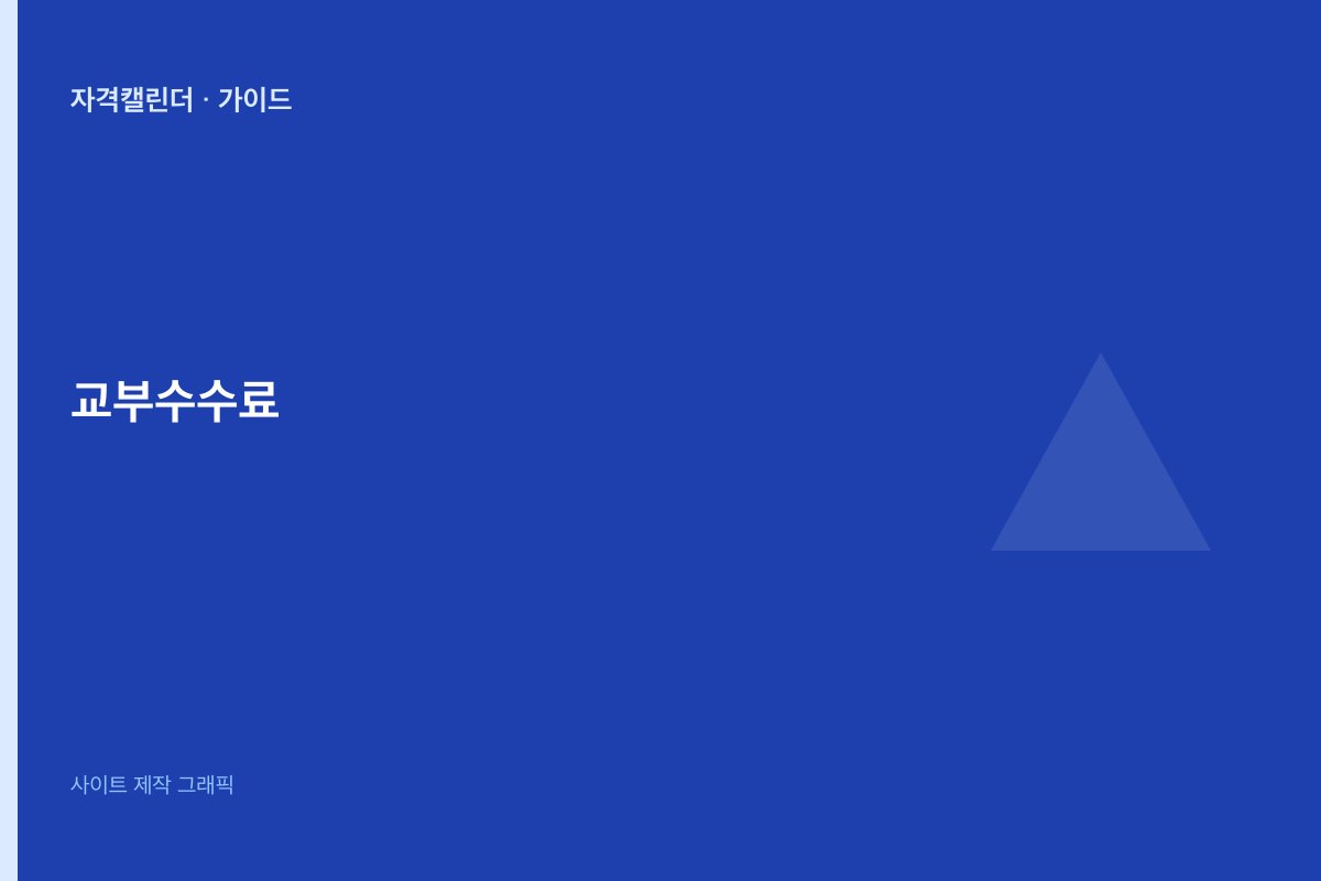 자격증 교부·수수료 안내