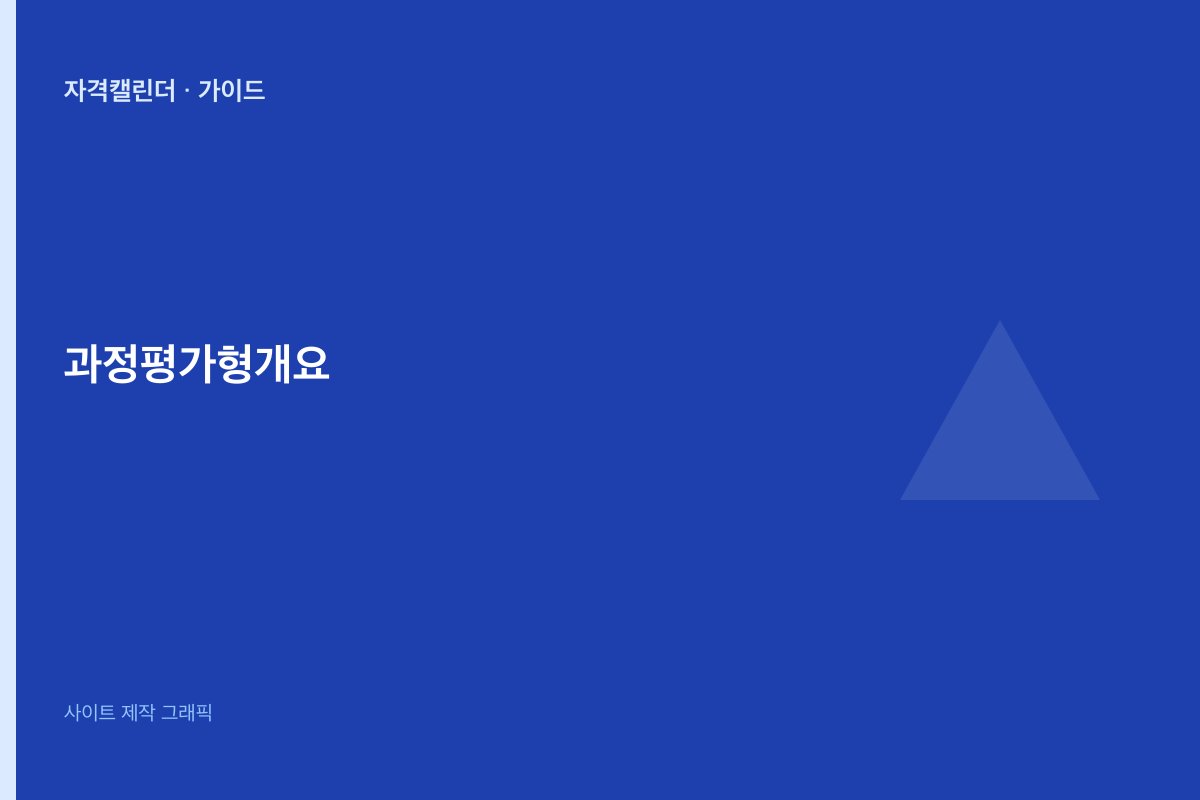 과정평가형 자격 개요