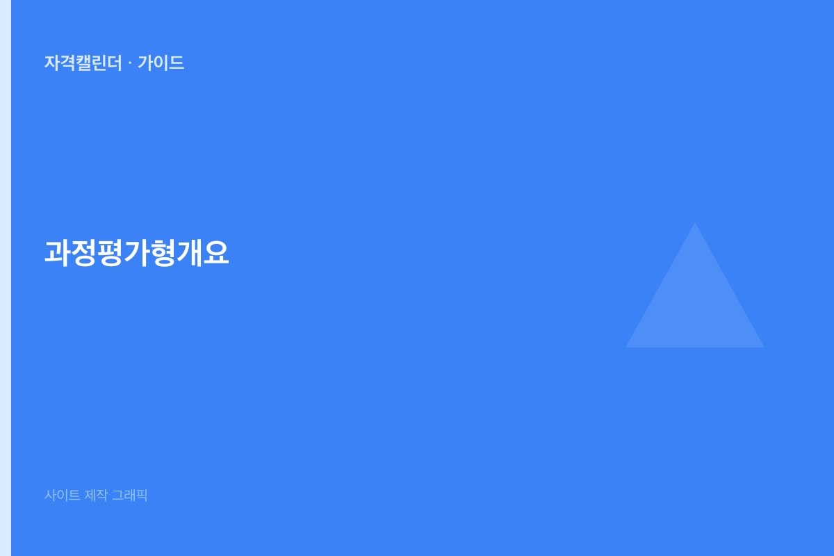 과정평가형 자격 개요
