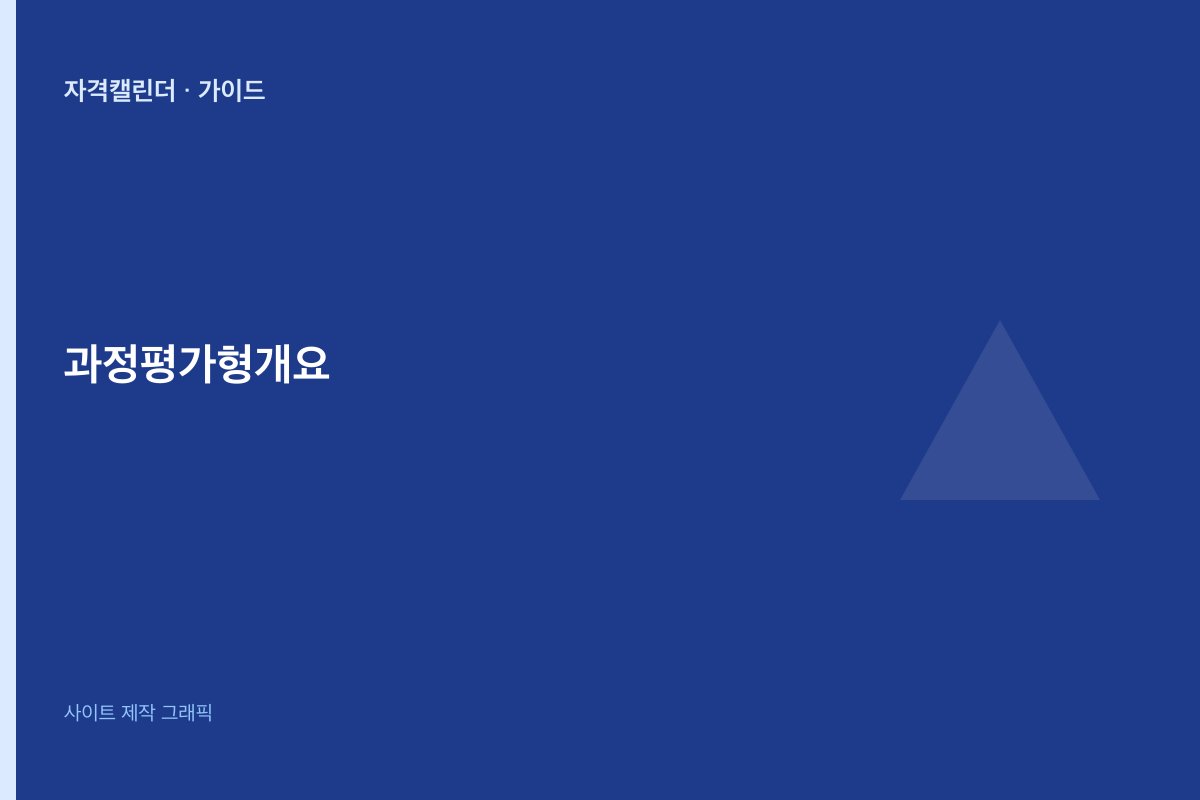과정평가형 자격 개요