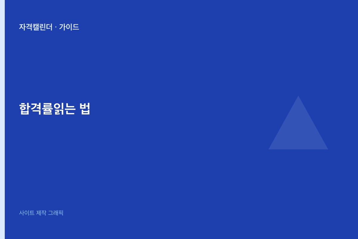 합격률 통계 읽는 법